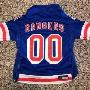 Official NHL NY Rangers Jersey for Small Dog 15-25 pounds
